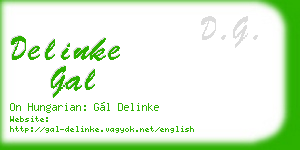 delinke gal business card